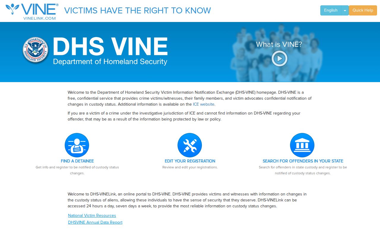 Wisconsin VINE Iron County custody notification search